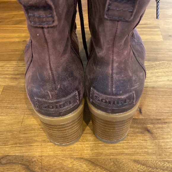 Sorel Cate Laceup boots Burgundy 6.5 - Picture 7 of 9